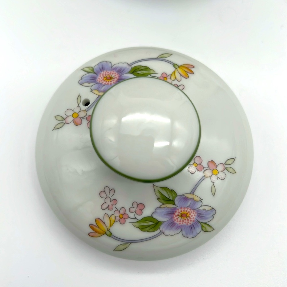 Vintage 1960s Floral Pastel Porcelain Teapot “Corona” from Andrea by Sadek Japan - Picture 7 of 15